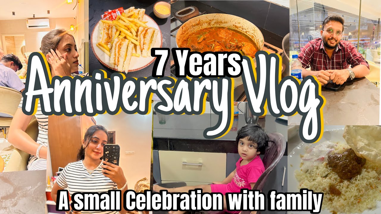 Anniversary Special Vlog🥰🥂to 7 years🥰 Vismaya | Jaanvi|#shuttuandmamma 