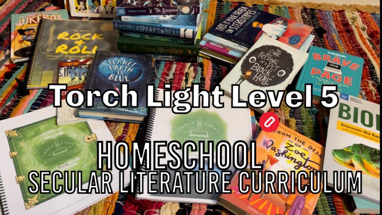 SECULAR HOMESCHOOL CURRICULUM// TORCH LIGHT LITERATURE LEVEL5 FLIP THROUGH