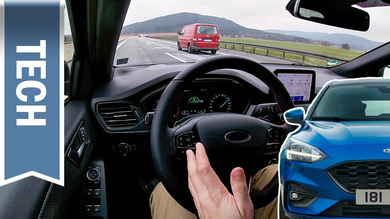 Ford Intelligent Drive Assist & Fahrspur-Pilot im Ford Focus im Test / teilautonomes Fahren