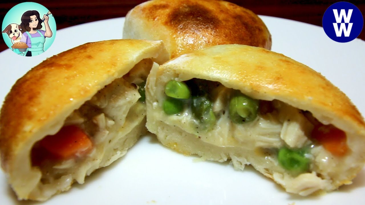 2-Ingredient Dough Chicken Pot Pie Bombs Air Fryer WW (Weight Watchers)Recipe | Kid Friendly Recipe!