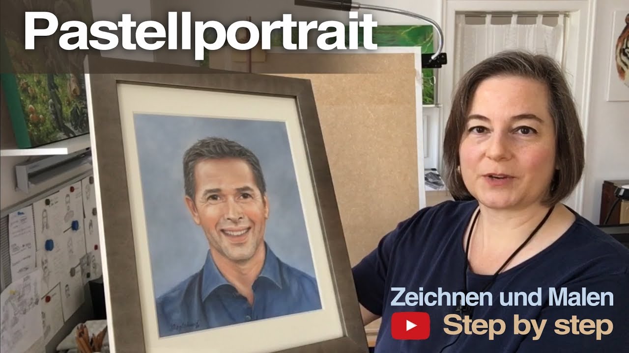 Pastellportrait Dirk Steffens -  step by step