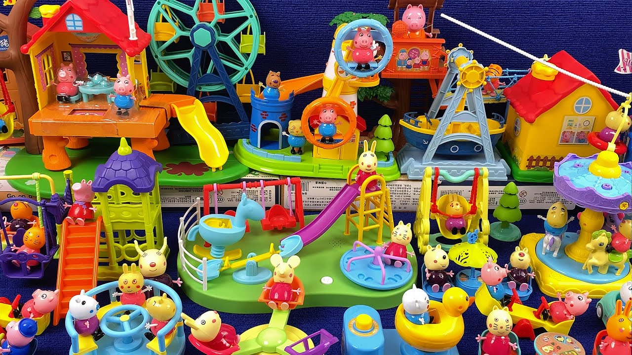 11-Minute Unboxing of the Peppa Pig Giant Playground Set (ASMR) | Toy Review