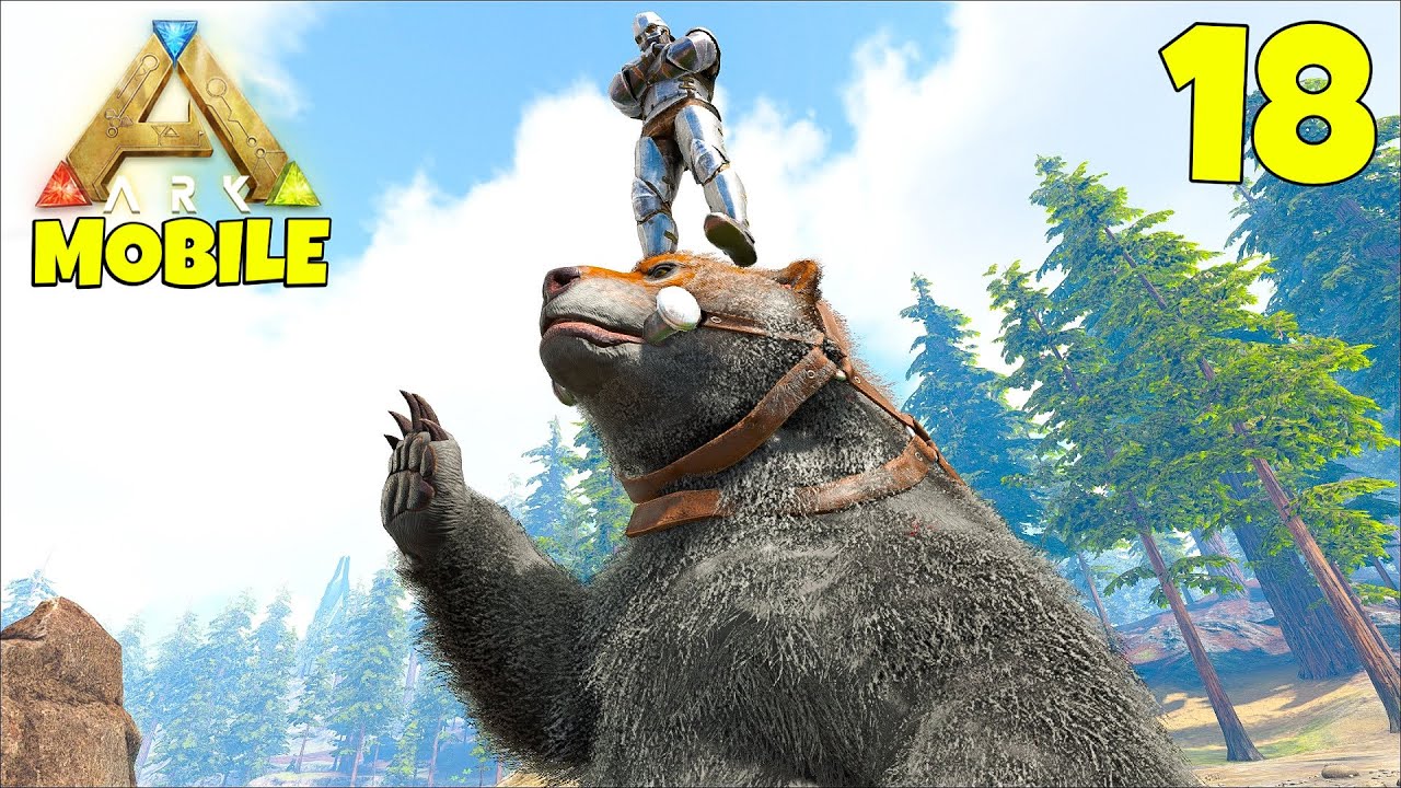 Taming Deadliest Dire Bears for Honey! The Island Episode 18 | Ark Mobile Ultimate
