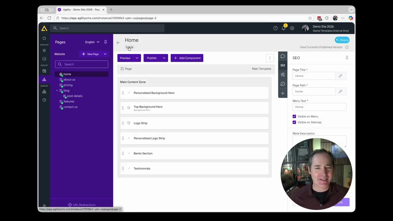Watch Agility CMS in Action