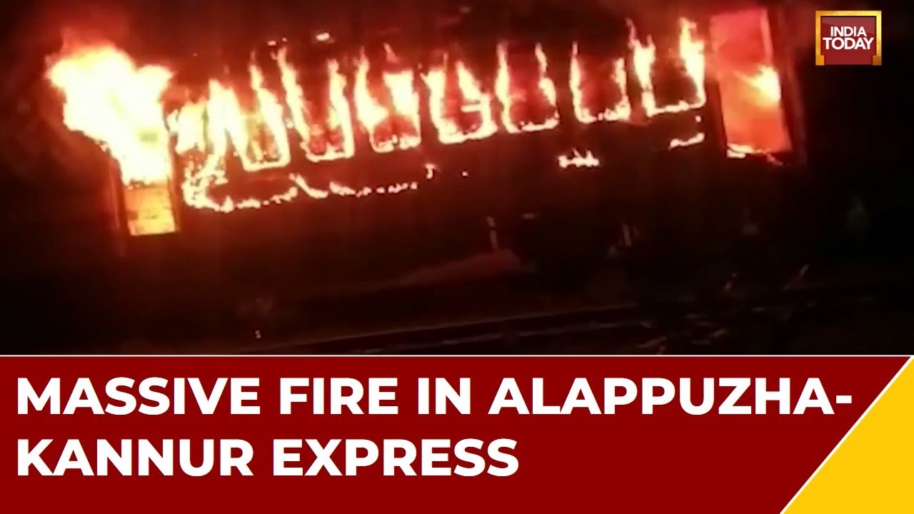 Kerala Train Compartment Catches Fire | Compartment Of Train Completely Charred