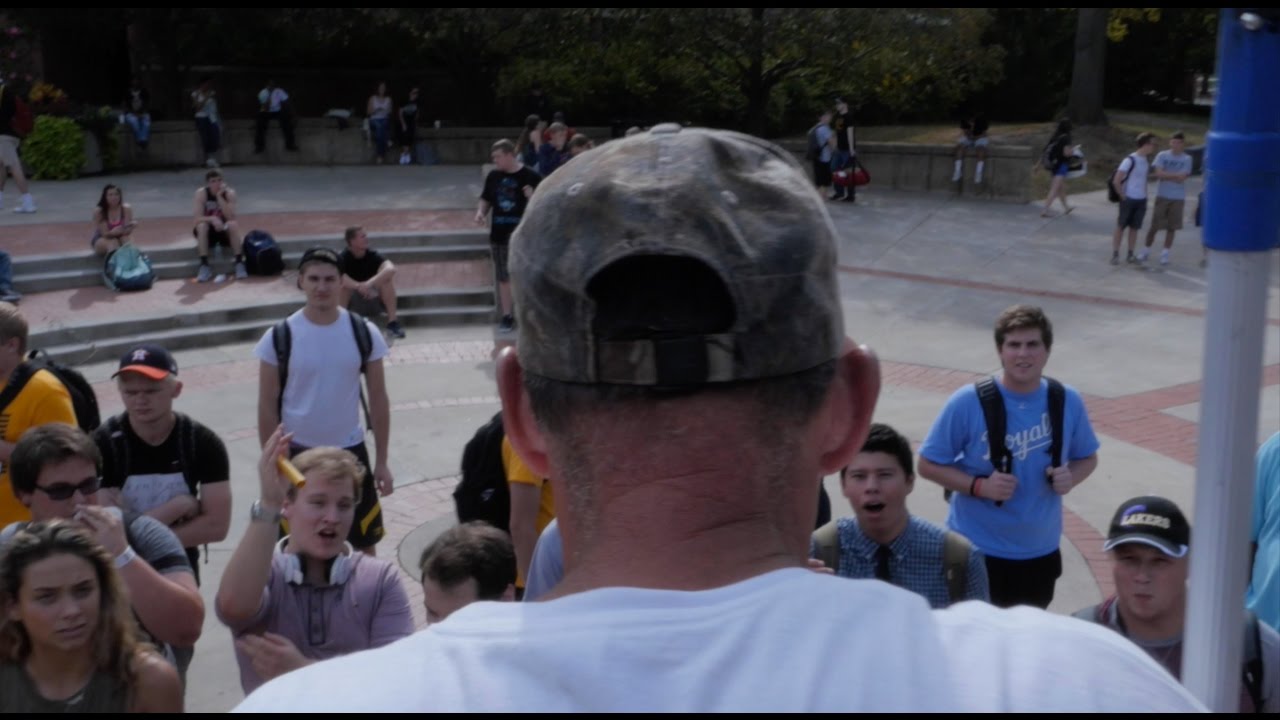 College preacher Matt Bourgault takes on the 