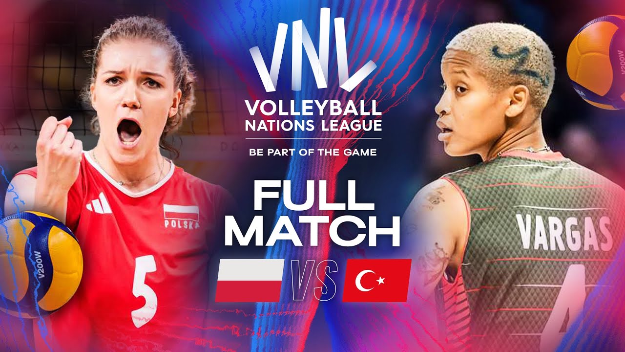 Poland 🇵🇱 Vs Türkiye 🇹🇷 - Quarter Finals | 2024 VNL - Full Match