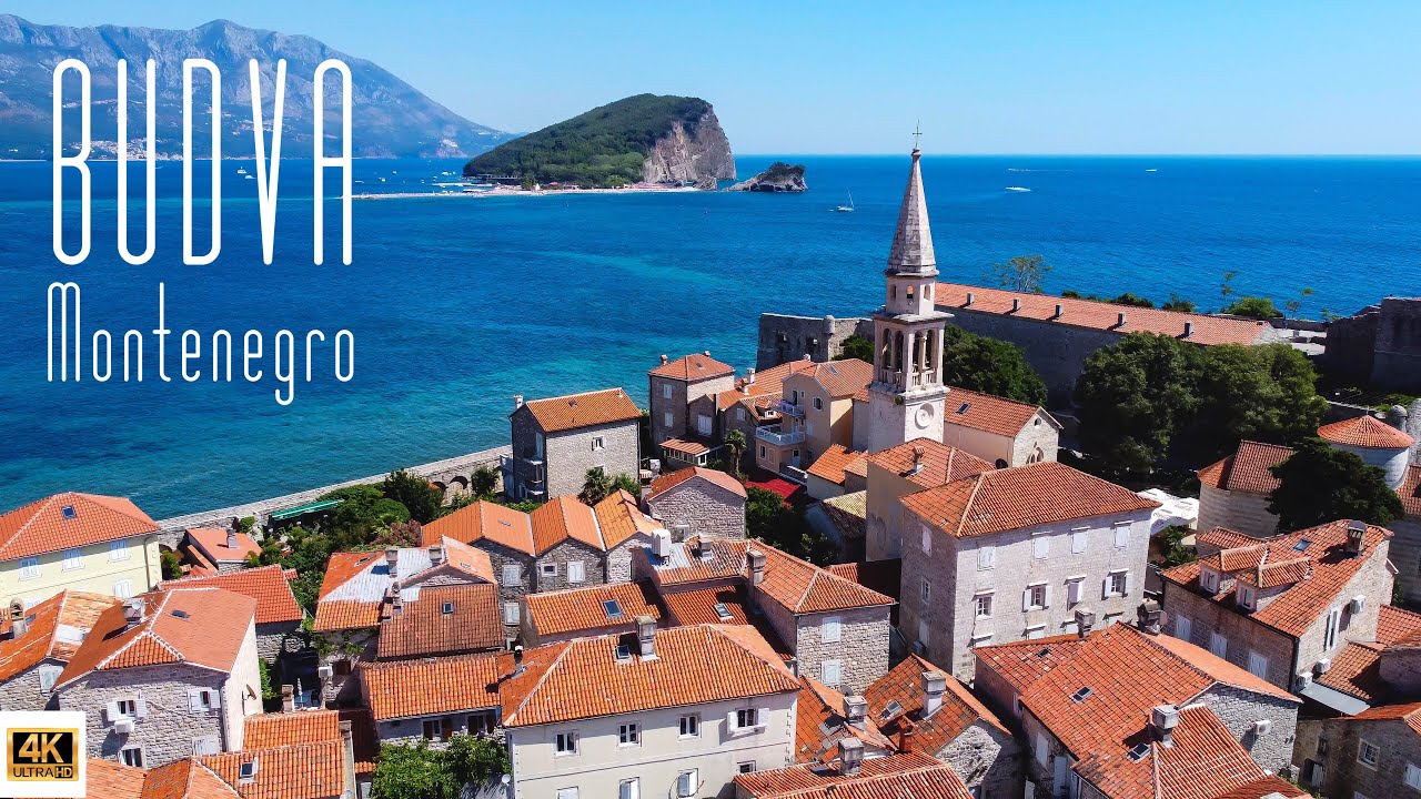 🇲🇪  4K drone video of Budva, Montenegro.