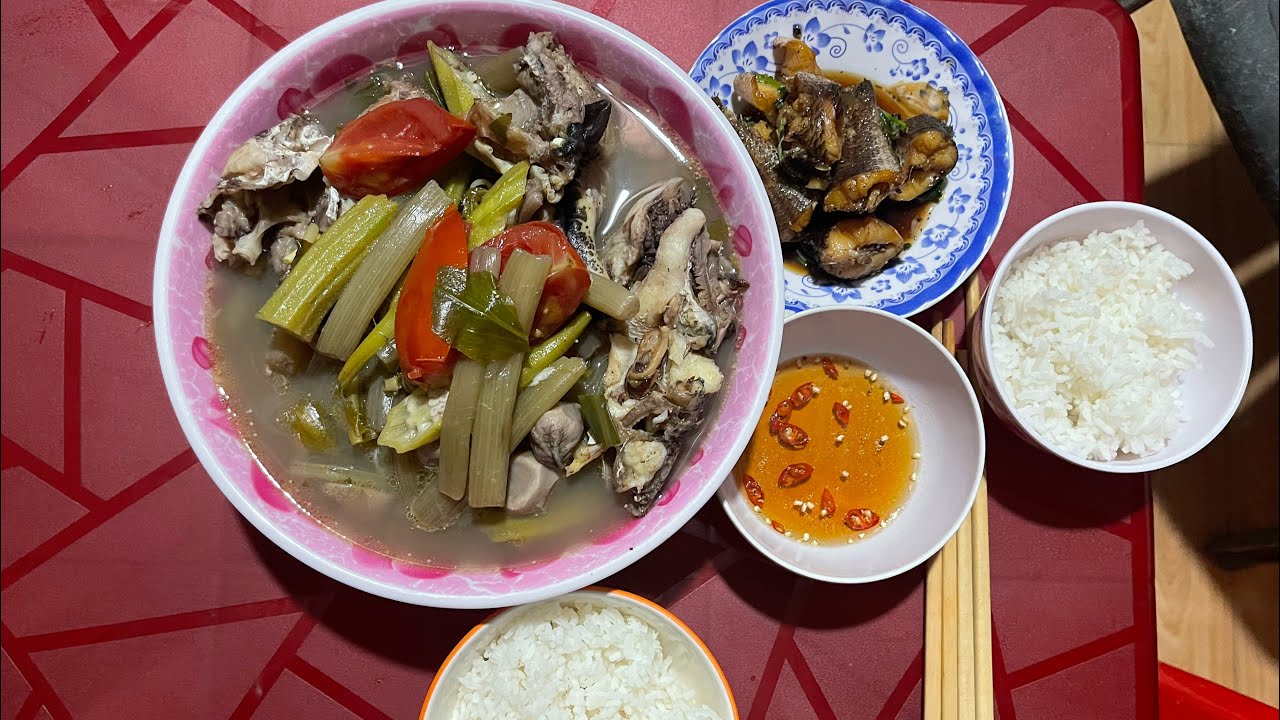  tập 1 Buổi cơm tối canh chua cá lóc và cá lóc kho tiu 