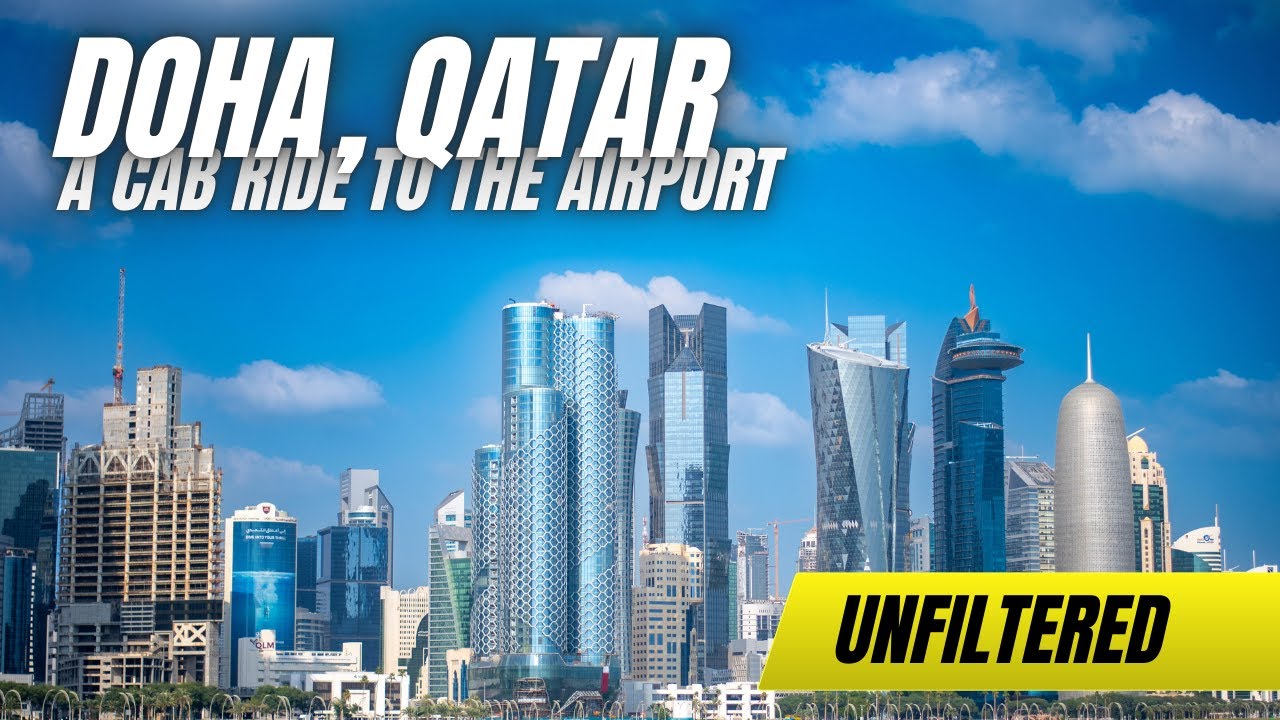 DOHA, QATAR  MY TAXI RIDE TO THE AIRPORT