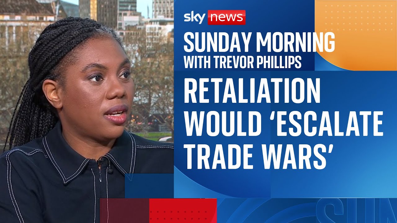 Starmer's decision not to retaliate on tariffs straight away is correct, Badenoch says