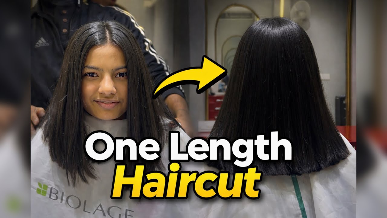 	How To Cut a Perfect One Length Haircut | Step by Step