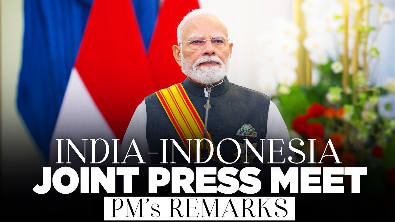PM Modi's address during the India-Indonesia joint press meet