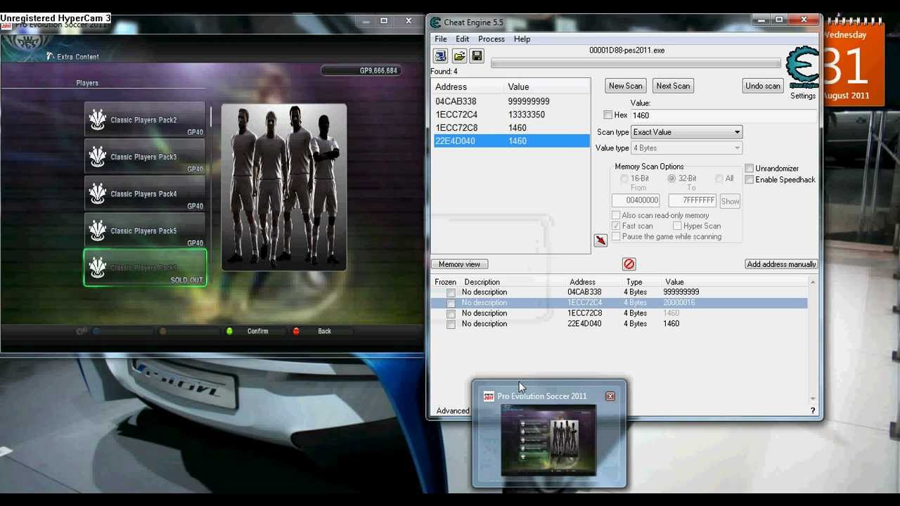 Pes 2011 hack money GP