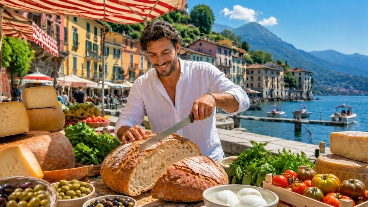 Weekend Market in Italy 🇮🇹 | Fresh Local Flavors & Cobblestone Stroll 4K (2026)