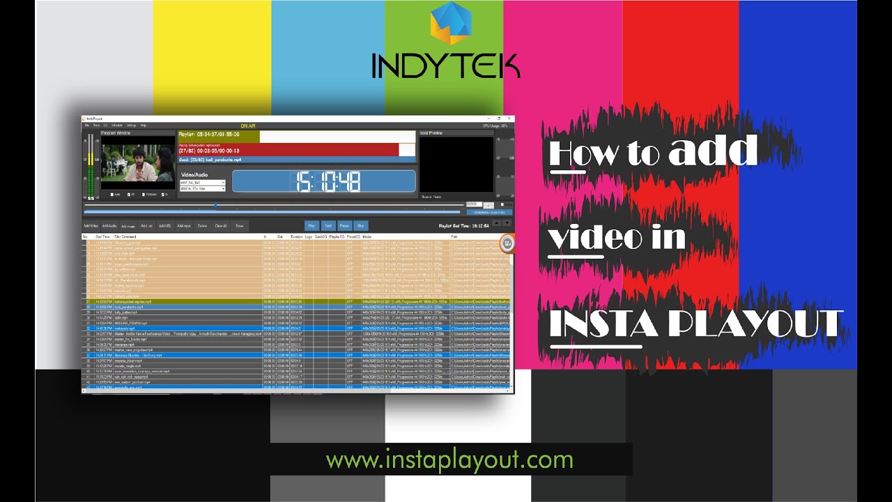 Indytek Solutions | InstaPlayout | How to add videos in Insta Playout