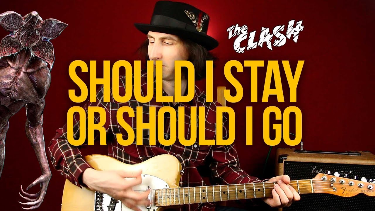 Как играть The Clash Should I Stay Or Should I Go на гитаре - Уроки игры на гитаре Первый Лад