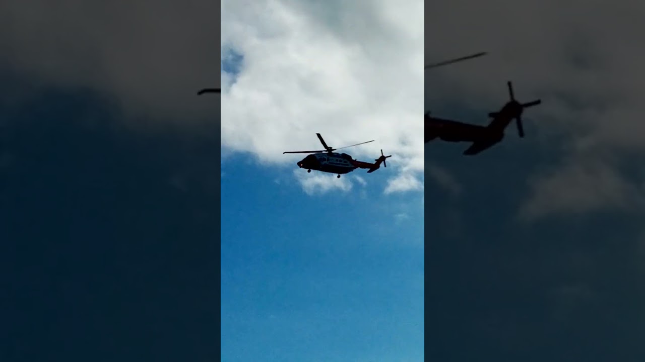 Irish Coast Guard S92A helicopter (EI-ICD) over Salthill prom