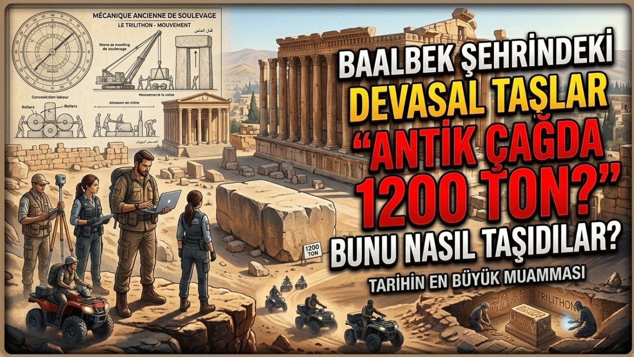 Bu Taş 1200 Ton… Antik Çağda Nasıl Kaldırıldı?