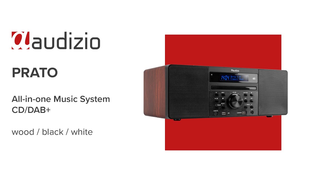 Audizio Prato All-in-One Music System CD/DAB+ Wood - 102.215