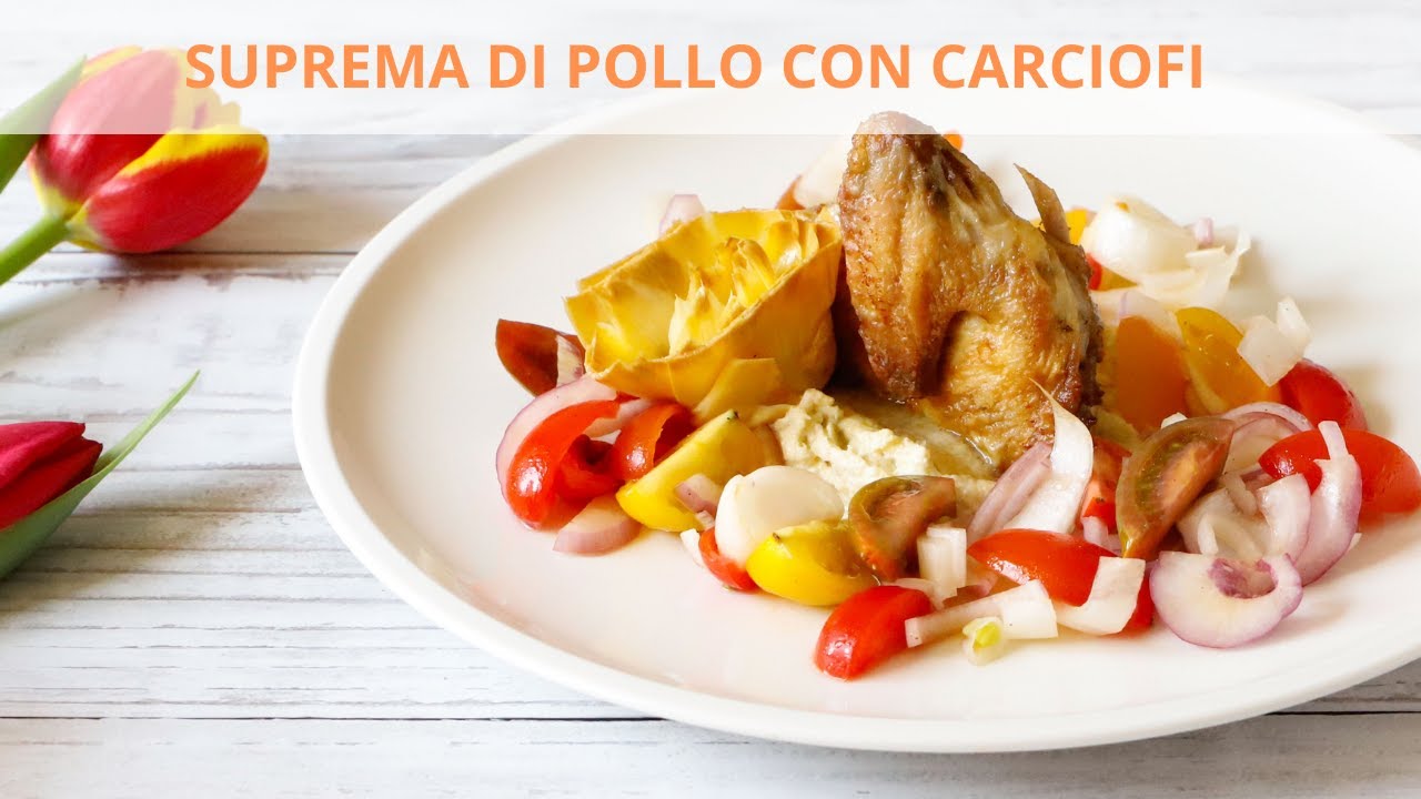 Supreme di pollo con carciofi - Chef Massimo Spallino - Saporie