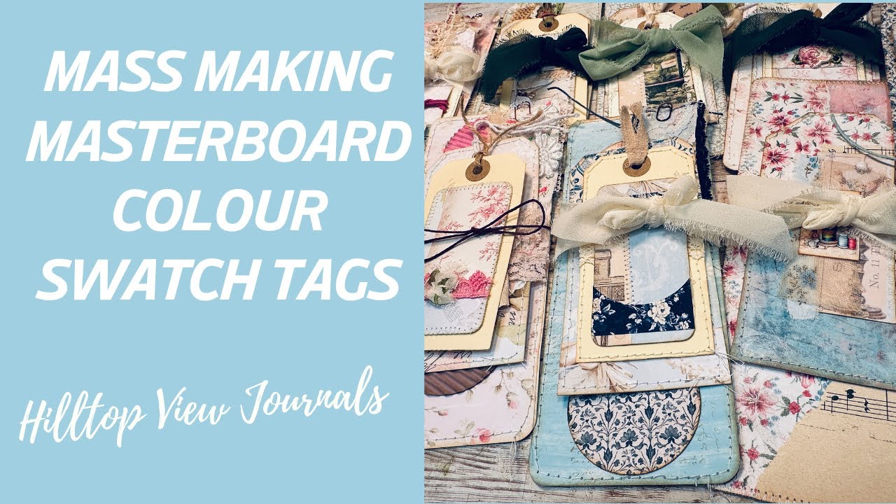 Masterboard Colour Swatch Tag Making | Inspired by Anelise Journaling #junkjournal #ephemera