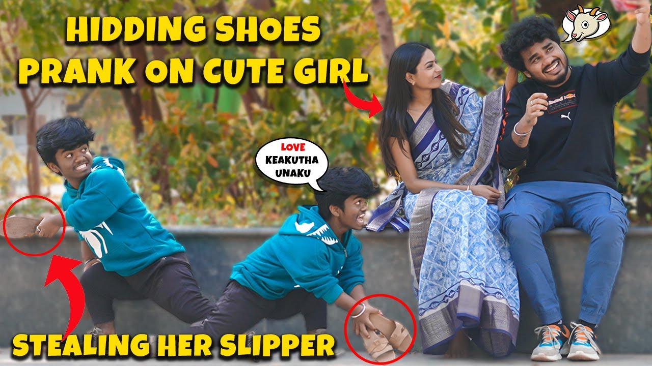 She Cried😭Hidding Shoes Prank On Cute Girl🤣Pranks in India @Nellai360