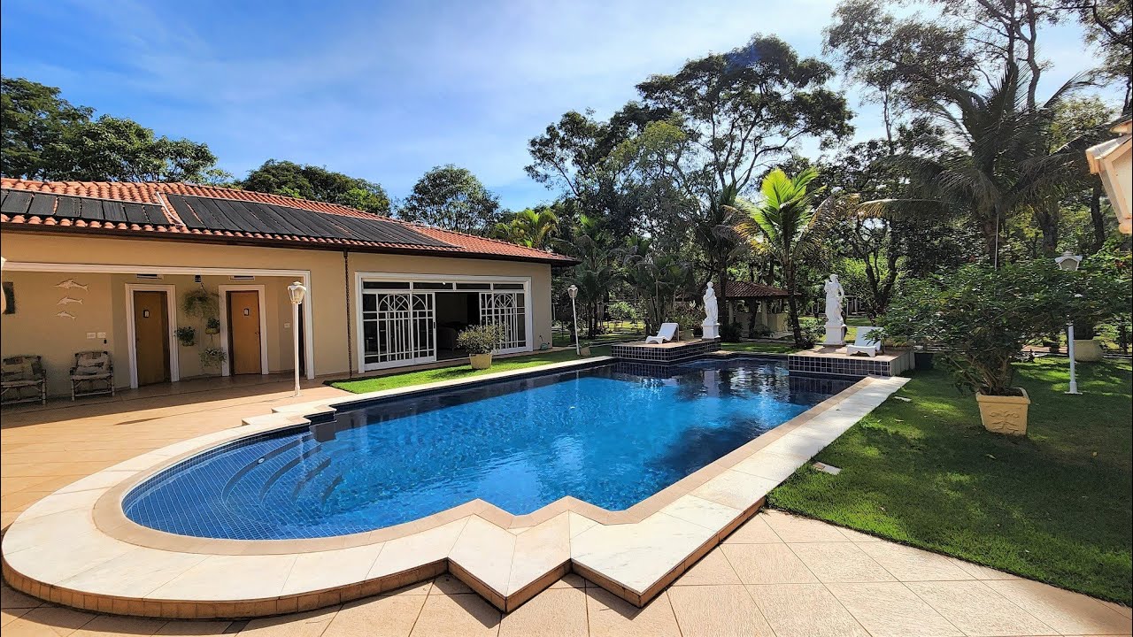 LINDA CASA DE CAMPO - 5 SUÍTES - 5000M² - COND. FECHADO - LAGO PARA PEIXES - RIB.PRETO - SP