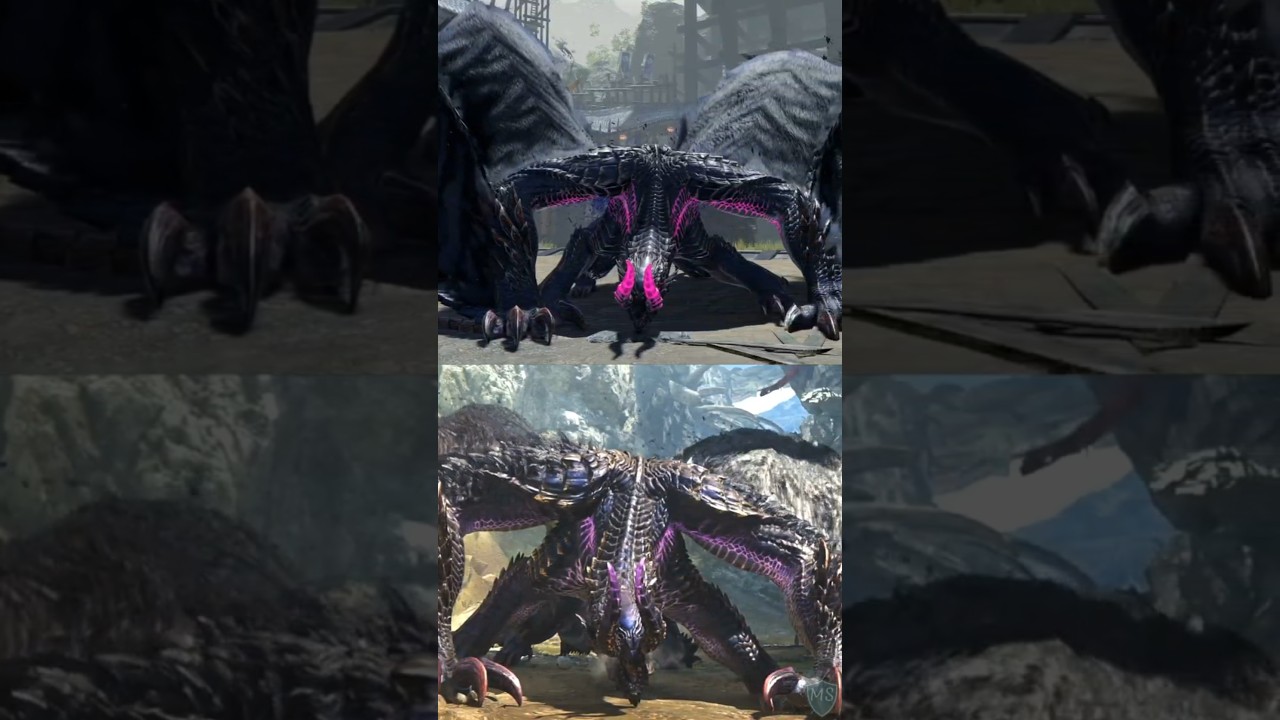 Gore Magala Comparison Wilds vs Sunbreak! Monster Hunter Wilds #shorts #mhwilds #youtubepartner