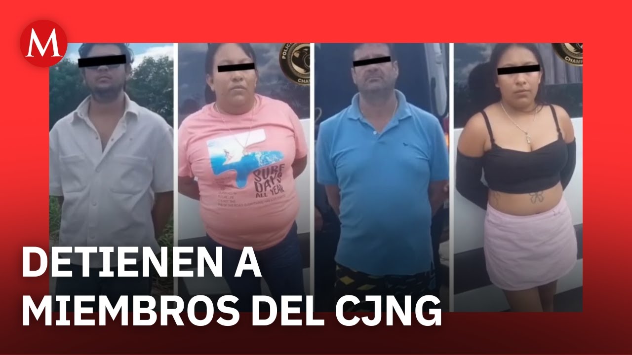 Cae 'Lady Drones' y 'El 80', miembros del CJNG en Campeche