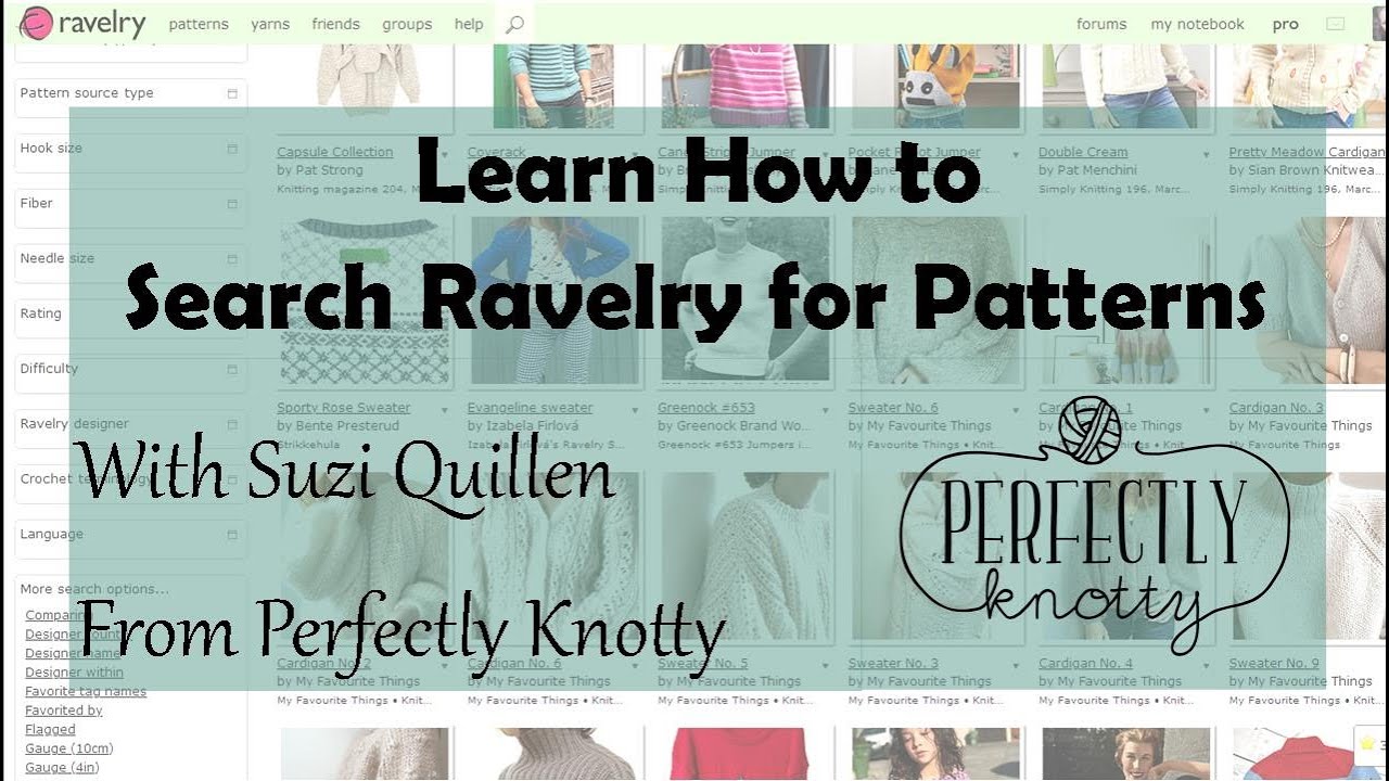 Learn How To Search for Crochet or Knitting Patterns on Ravelry