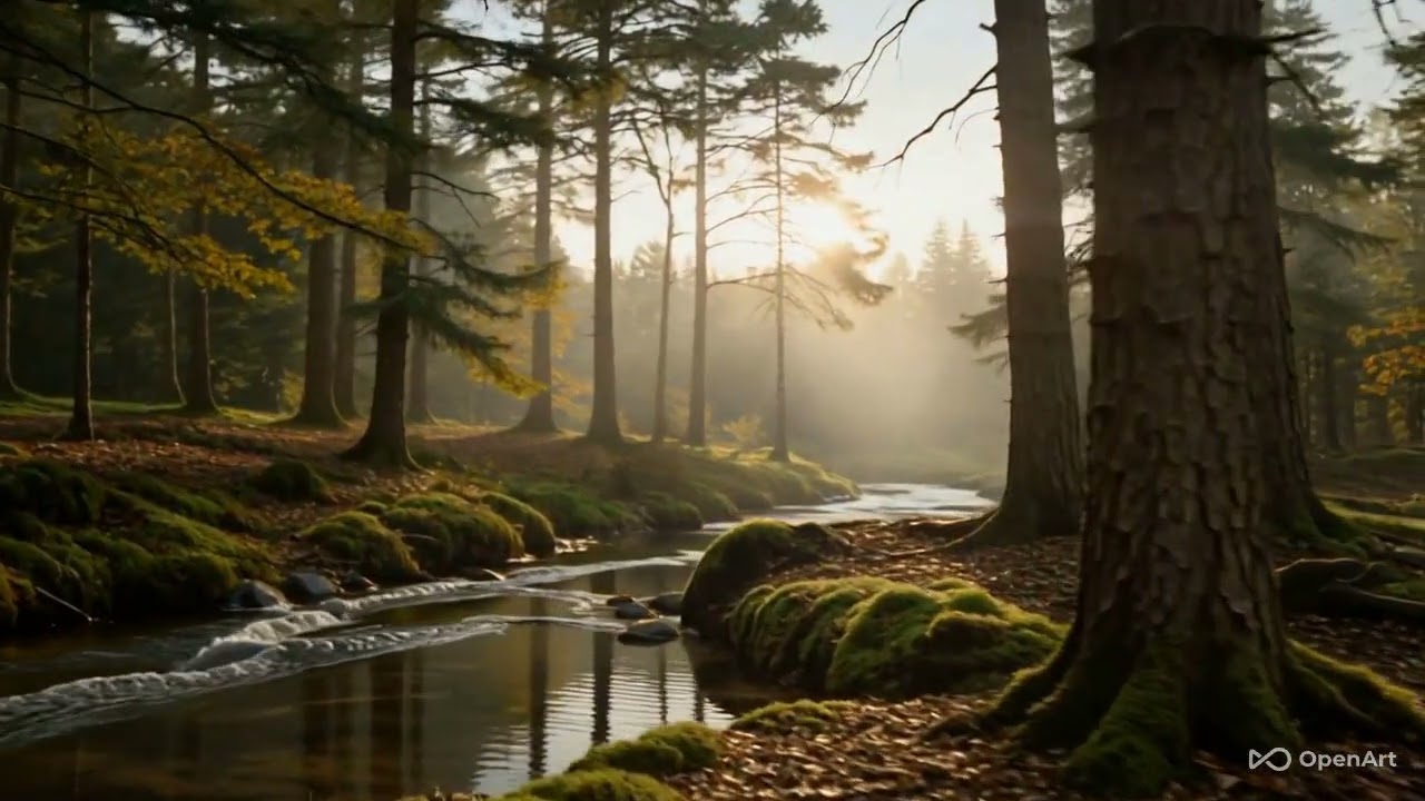 2 Minutes of Peace 🌿 | Relaxing Forest Stream & Calm Music