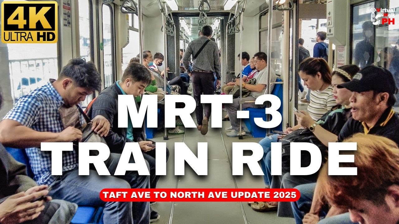 [4K] MRT Northbound Train Ride 2025 | Taft avenue to North Avenue