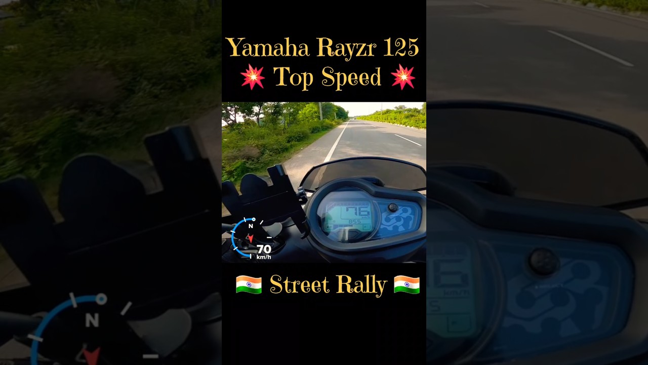 Yamaha Rayzr 125 Street Rally Top speed #trendingshorts #shortsfeed #viralshort