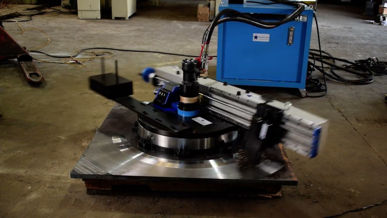 Portable flange facing machine#onsitemachining #onsiteservice #oilandgas