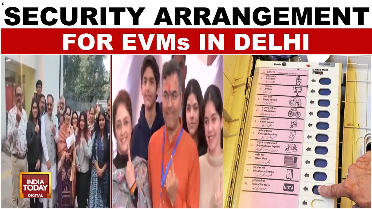 Delhi Exit Poll 2025: Security Arrangement For EVMs In Delhi | AAP Vs BJP Vs Congress | India Today