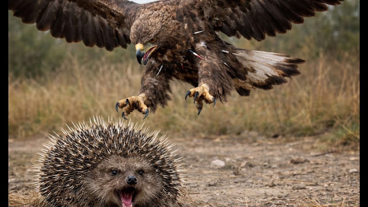 Eagle vs Porcupine Spiky Survivor's EPIC Jungle Showdown!