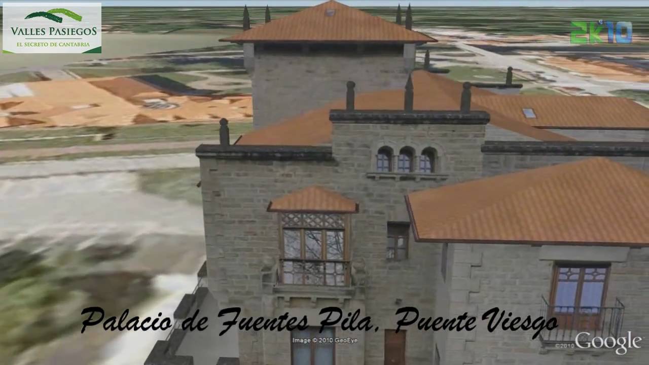Google Earth Cantabria- Edificios emblemáticos 3D de Los Valles Pasiegos