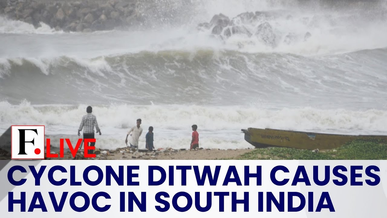 Firstpost LIVE: Cyclone Ditwah Brings Heavy Rain and Travel Chaos In India's Tami Nadu | N18G
