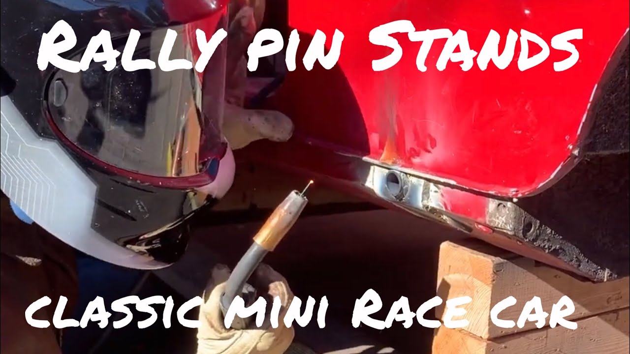 Building rally pins stands (Part 1)for a 1964 Classic Mini Cooper