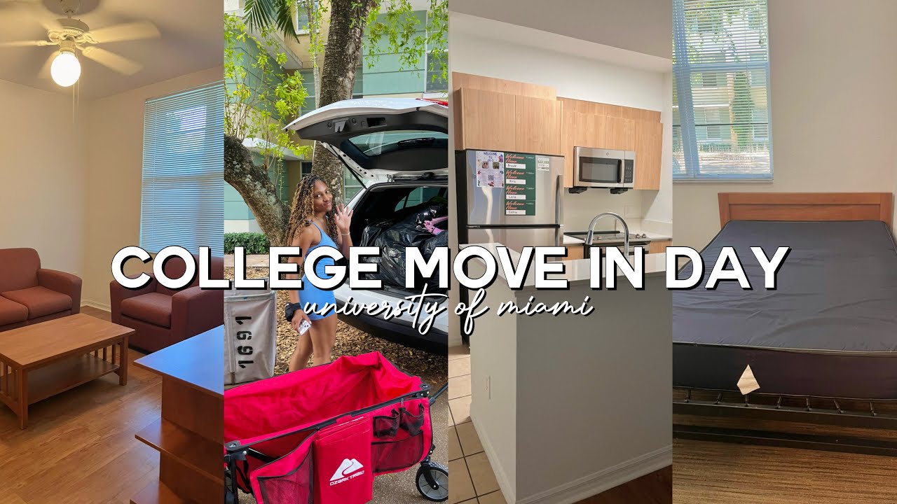 COLLEGE MOVE IN DAY 2024 | UNIVERSITY OF MIAMI - University Village 3