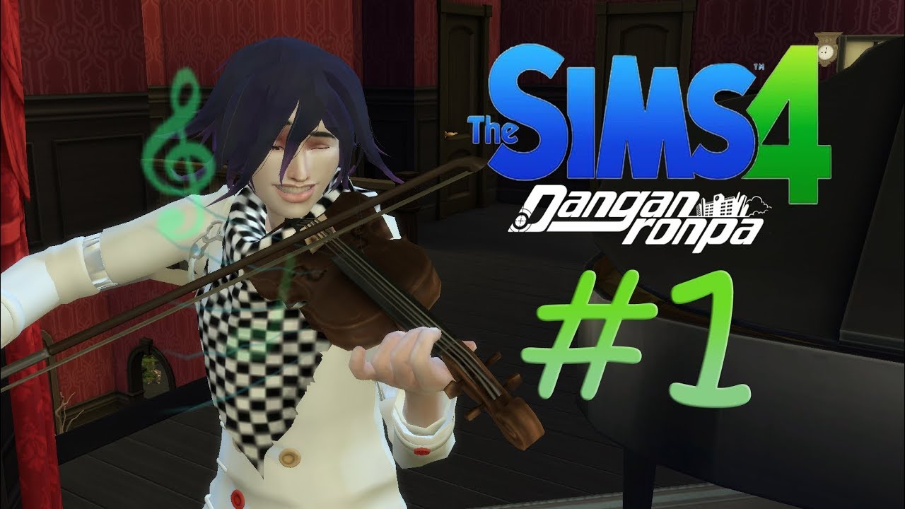 The sims 4 let^s play - Danganronpa #1 (Кокичи-скрипач)