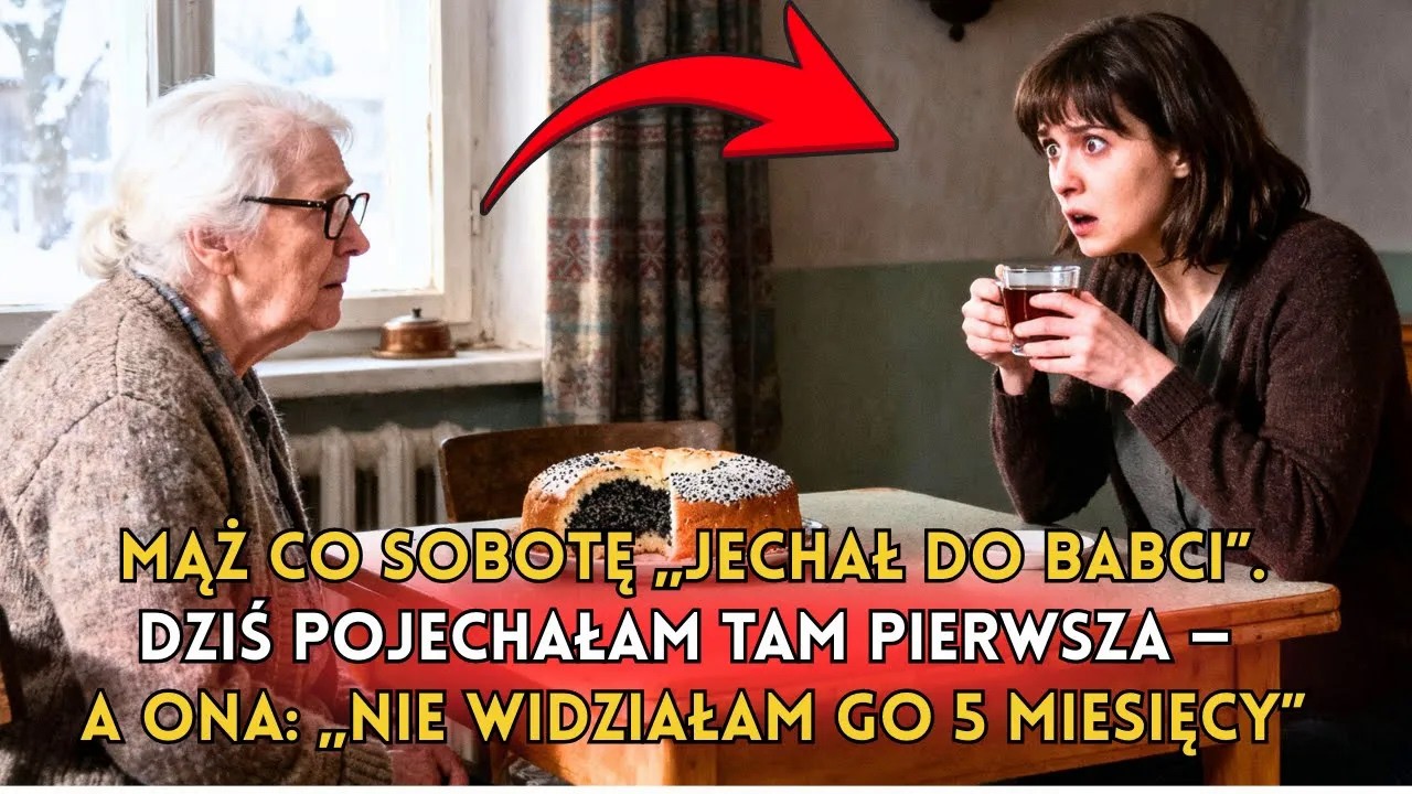 Mąż co sobotę „jechał do babci”.Dziś pojechałam tam pierwsza — a ona: „Nie widziałam go 5 miesięcy”