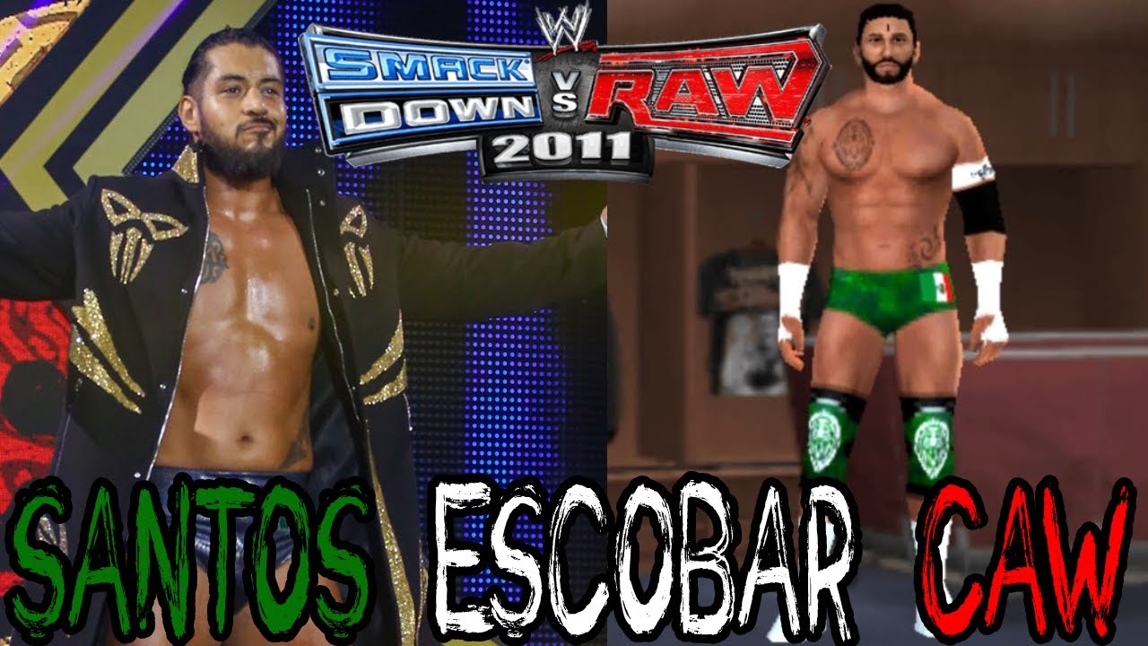 WWE SvR 2011 Santos Escobar CAW PSP