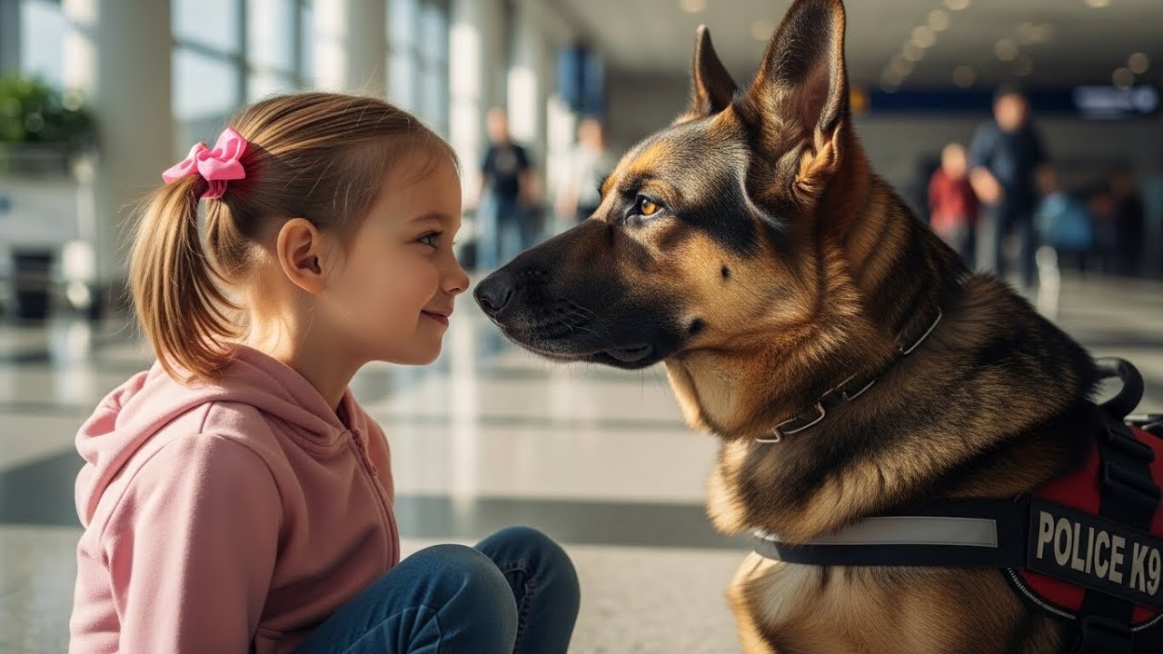 Can I Sit Here?” The Little Girl Asked the Police Dog — What Happened Next…