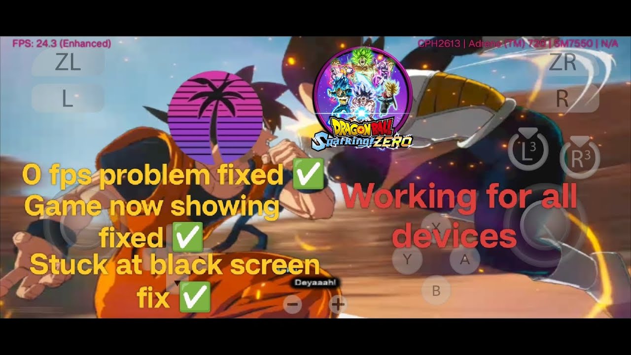 How to fix Dragon ball sparkling zero 0 fps problem on Eden emulator for all Android device