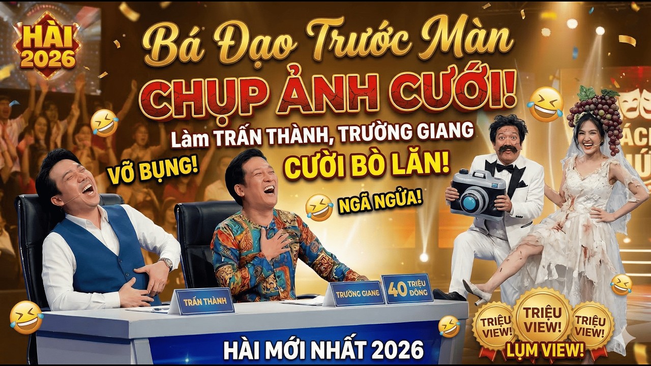 Trấn Thành Trường Giang CƯỜI BÒ LĂN Trước Concept Chụp Ảnh Cưới 