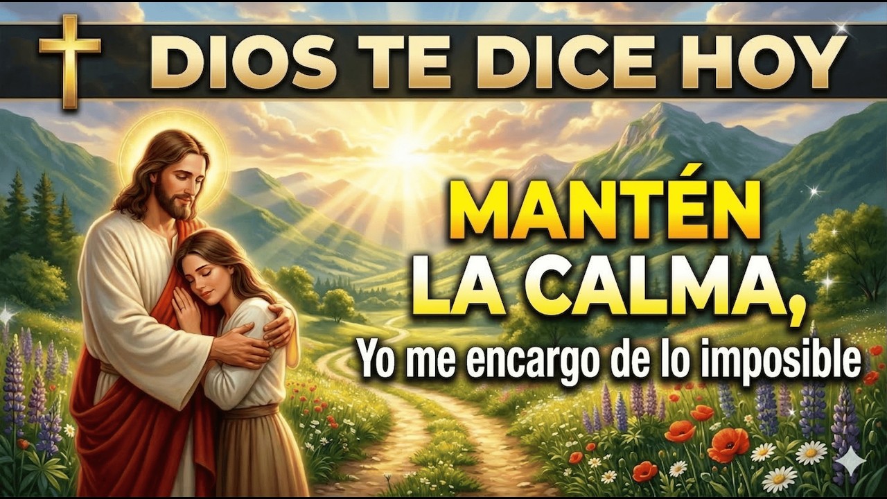 DIOS TE DICE HOY: Mantén la Calma, Yo Me Encargo de lo IMPOSIBLE | Oración poderosa