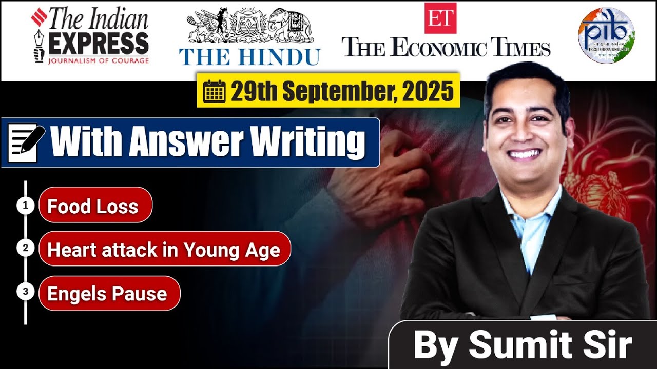 29 September 2025 Editorial discussion | Food Loss, Heart Attack young, Engels pause