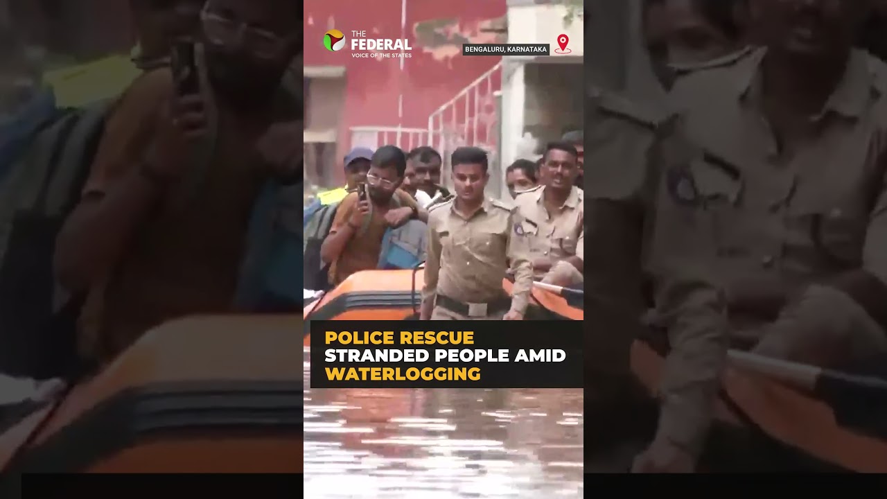 Bengaluru rains: Police Rescue Stranded People Amid Severe Waterlogging
